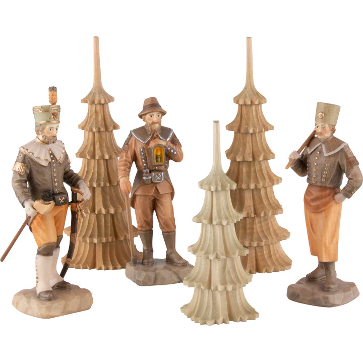 Figurines Ore Mountain Forest People for 4-Tier Pyramid - 12 cm / 4.7 inch
