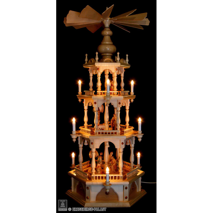 3-Tier Pyramid - Nativity - 110 cm / 43.3 inch