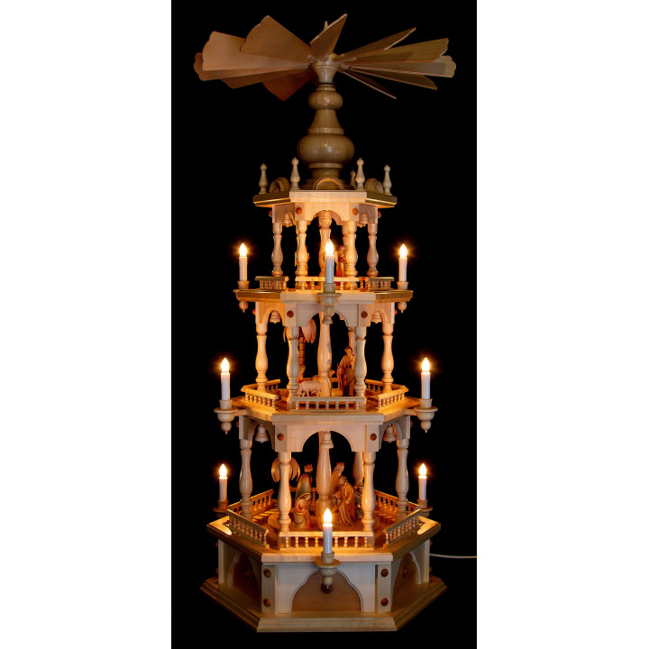 3-Tier Pyramid - Nativity - 110 cm / 43.3 inch