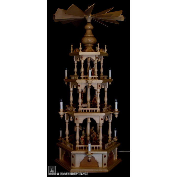 3-Tier Pyramid - Nativity - 110 cm / 43.3 inch