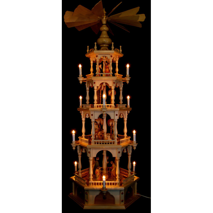 4-Tier Pyramid - Nativity - 140 cm / 55.1 inch
