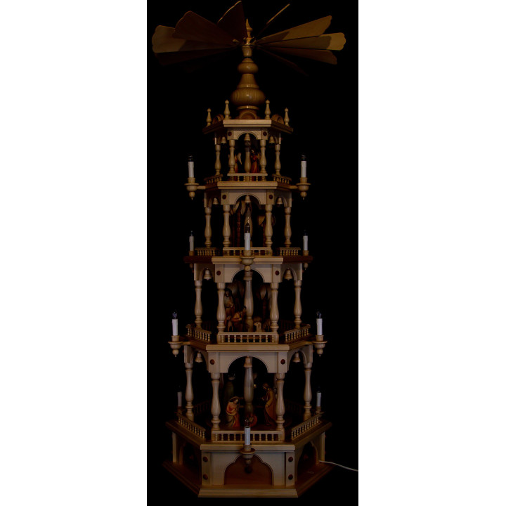 4-Tier Pyramid - Nativity - 140 cm / 55.1 inch