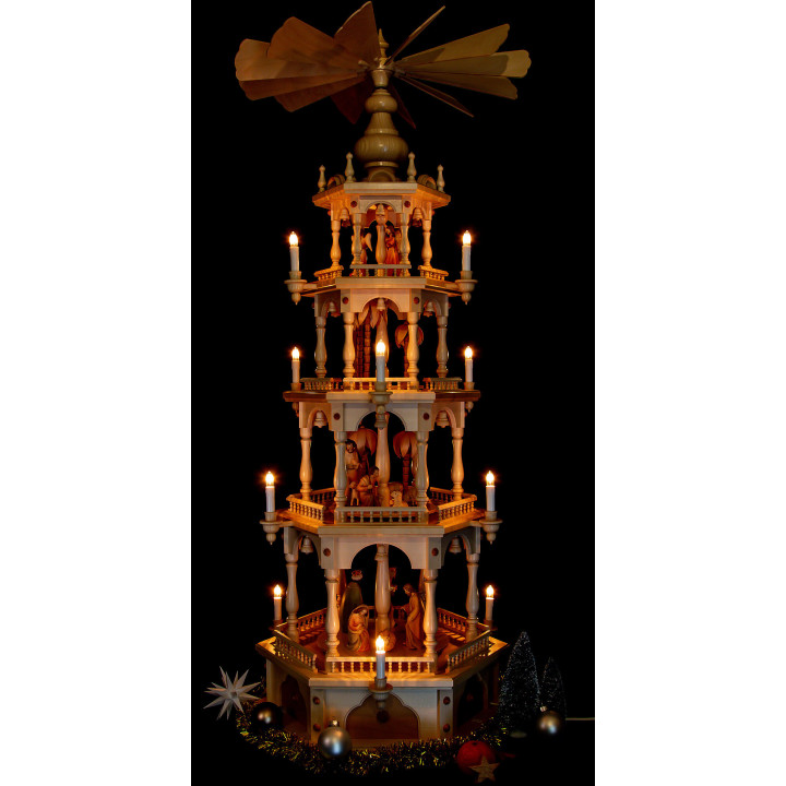 4-Tier Pyramid - Nativity - 140 cm / 55.1 inch