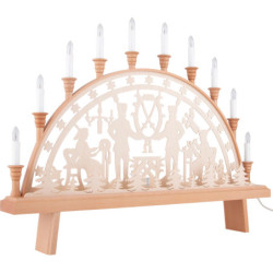 Candle Arch - Miners with Stars - 67x50 cm / 26.4x19.7 inch