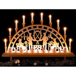 Candle Arch - Miners with Stars - 67x50 cm / 26.4x19.7 inch