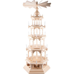 4-Tier Pyramid - without Figurines - with Mine in Base - 145 cm / 57.1 inch