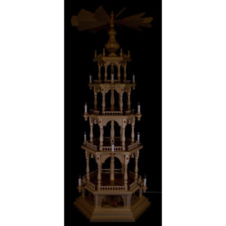 4-stöckige Pyramide unbestückt mit Bergwerk im Sockel - 145 cm