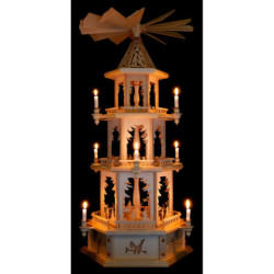 3-Tier Pyramid - Forest Theme without Figurines - 105 cm / 41.3 inch