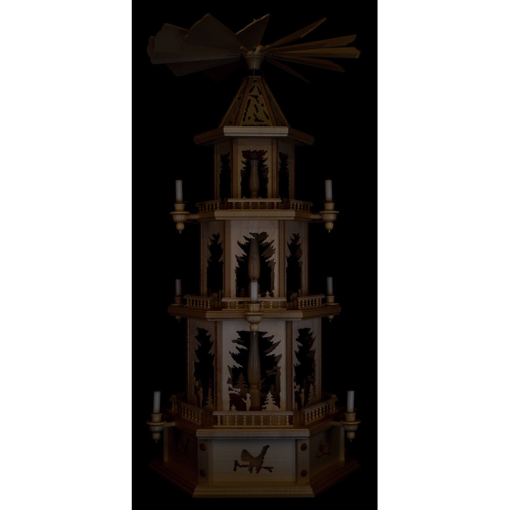 3-Tier Pyramid - Forest Theme without Figurines - 105 cm / 41.3 inch