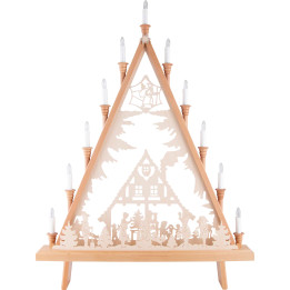 Lichterspitze Adventshaus - 60x81 cm