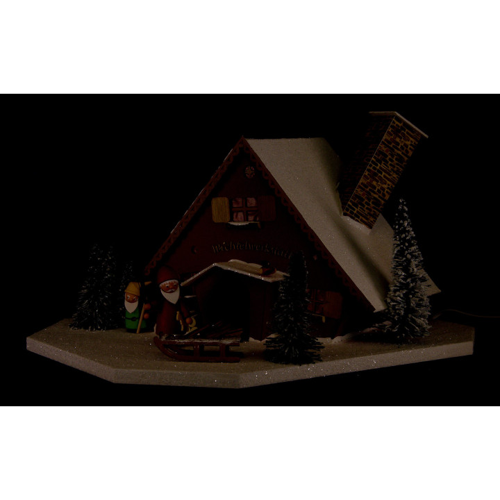 Lichterhaus Wichtelwerkstatt - 19 cm