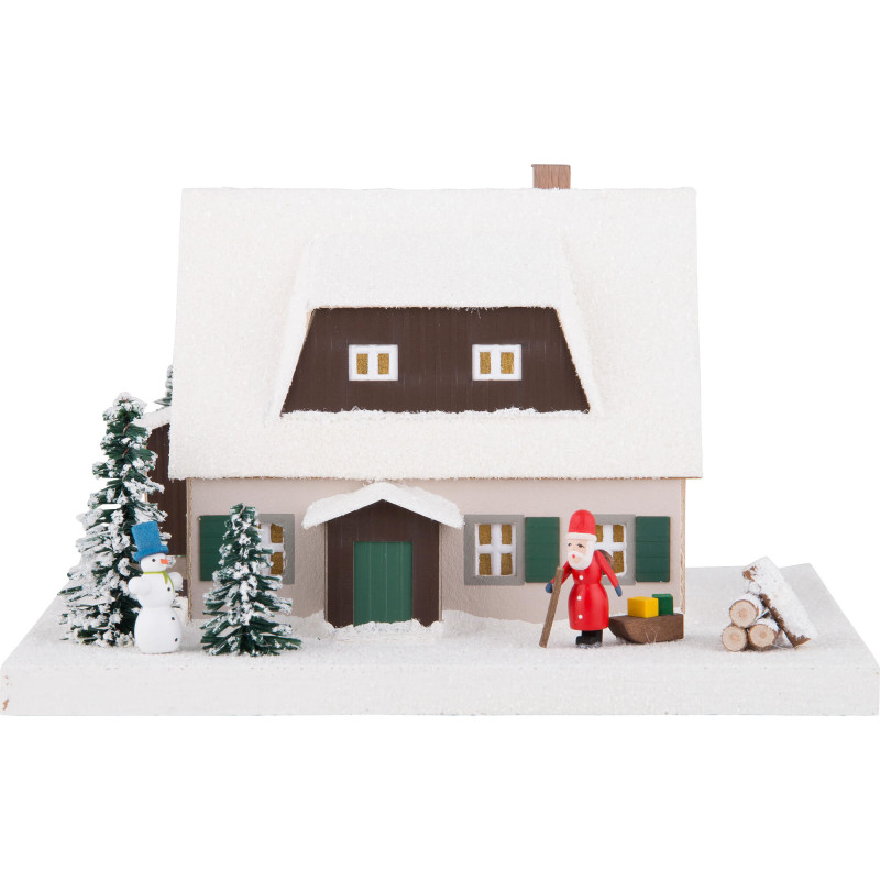 Lichterhaus Erzgebirgshaus mit Vorhäusel - 11,5 cm