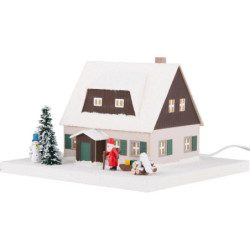 Lichterhaus Erzgebirgshaus mit Vorhäusel - 11,5 cm