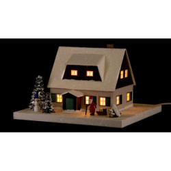 Lichterhaus Erzgebirgshaus mit Vorhäusel - 11,5 cm