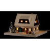 Lichterhaus Erzgebirgshaus mit Vorhäusel - 11,5 cm