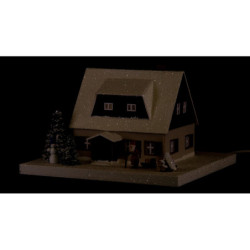Lichterhaus Erzgebirgshaus mit Vorhäusel - 11,5 cm