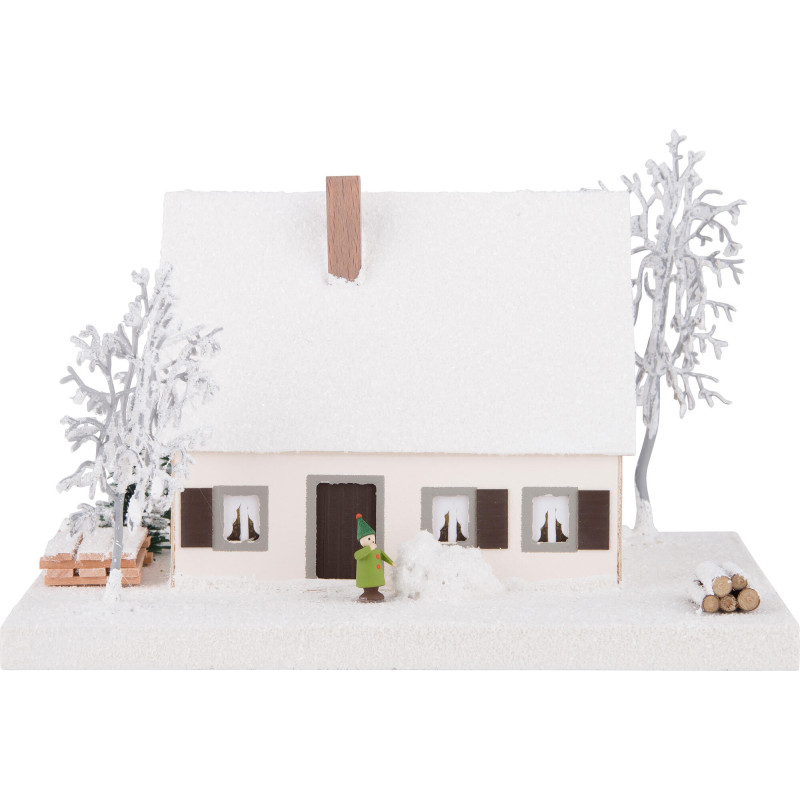 Lichterhaus Erzgebirgshaus mit Fachwerk - 11,5 cm
