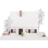 Lighted House Timber-Framed Ore Mountains Home - 11,5 cm / 4.5 inch