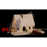 Lighted House Timber-Framed Ore Mountains Home - 11,5 cm / 4.5 inch