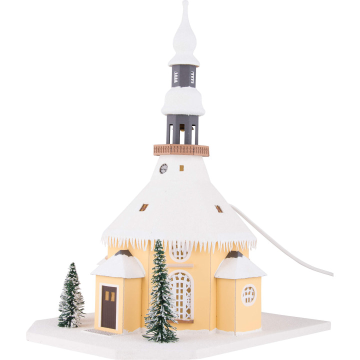 Lichterhaus Seiffener Kirche - 40 cm