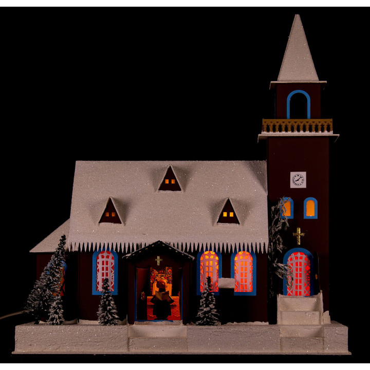 Lichterhaus Alte Kirche - 43 cm
