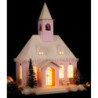 Lichterhaus Rosa Kirche - 29 cm