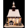 Lighted House Fortified Church Großruckerswalde - 29 cm / 11.4 inch