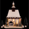 Lighted House Fortified Church Großruckerswalde - 29 cm / 11.4 inch