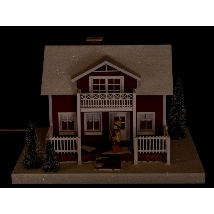 Lighted House Sweden House - 20 cm / 7.9 inch