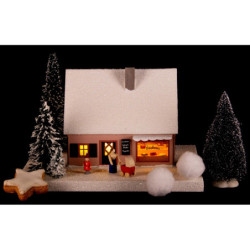 Lighted House Bakery, small - 11 cm / 4.3 inch