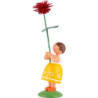Summer Flower Girl with Dahlia - 12 cm / 4.7 inch