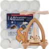 Set 1-stöckige Pyramide Engel und eine Packung Teelichter