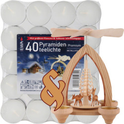 Bundle - 1-Tier Pyramid Deer plus one pack of tealights
