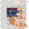 Bundle - 4-Tier Pyramid "Nativity" plus two packs of tealights