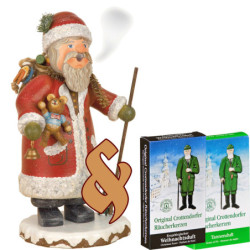 Bundle - Smoker - Winter Children Santa Claus plus two packs of incense