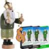 Set Räuchermännchen Heilige Drei Könige "Balthasar" und drei Packungen Räucherkerzen