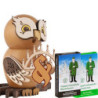 Set Räuchereule mit Schwibbogen und zwei Packungen Räucherkerzen