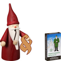 Bundle - Smoker - Traditional Gnome Red plus one pack of incense