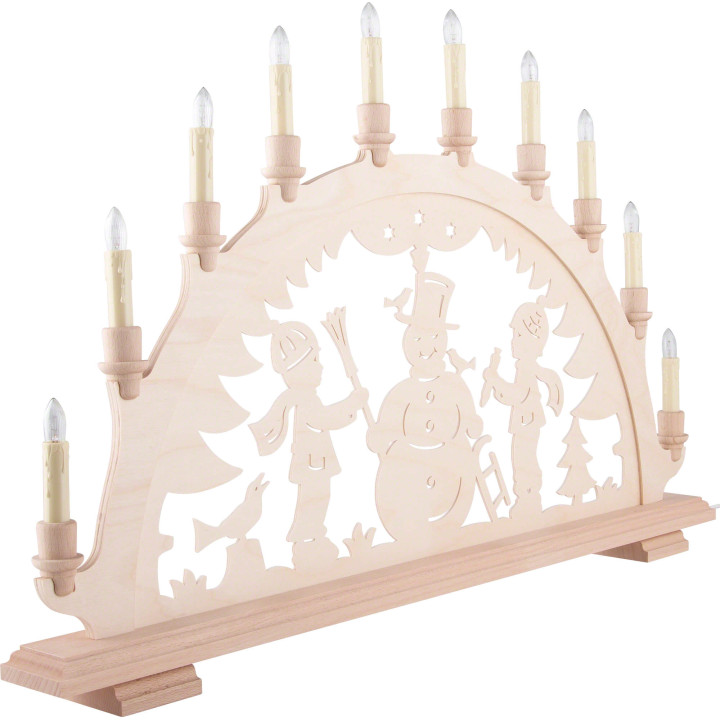 Candle Arch - Snowman - 67x43 cm / 26.4x16.9 inch