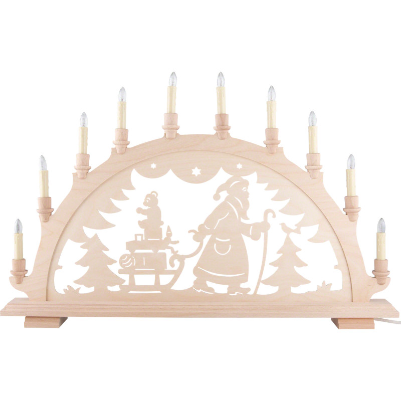 Schwibbogen Weihnachtsmann - 67x43 cm