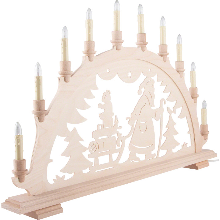 Schwibbogen Weihnachtsmann - 67x43 cm