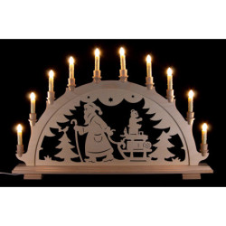 Schwibbogen Weihnachtsmann - 67x43 cm