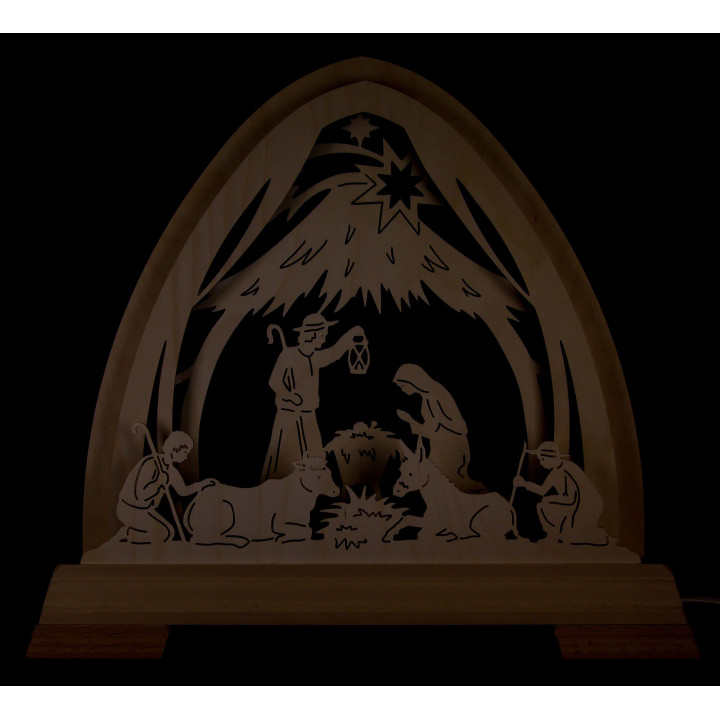Gotischer Bogen Stall - 40x37 cm
