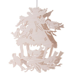 Window Picture - Bird feeding - 29 cm / 11.4 inch