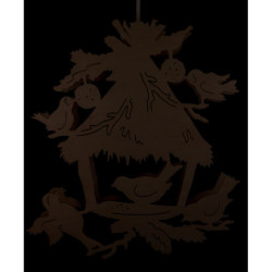 Window Picture - Bird feeding - 29 cm / 11.4 inch