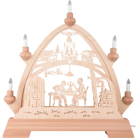 Gotischer Bogen Weihnachtsstube - 42x42,5 cm