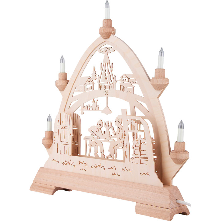 Gotischer Bogen Weihnachtsstube - 42x42,5 cm