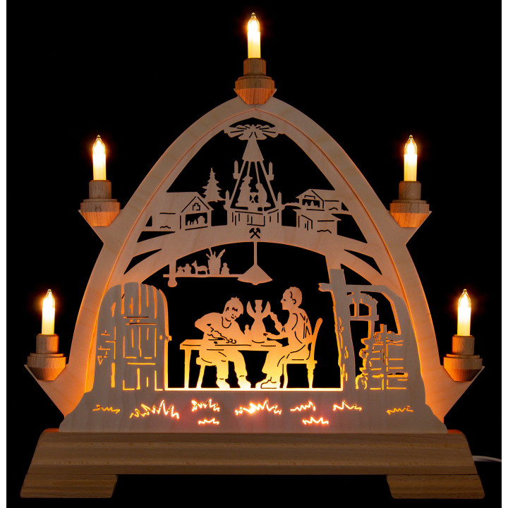 Gotischer Bogen Weihnachtsstube - 42x42,5 cm