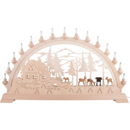 Candle Arch - Forester's House with Deer - 84x49 cm / 33.1x19.3 inch