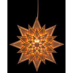 Fensterbild Stern mit Lichtschlitzen - Blume - 30 cm